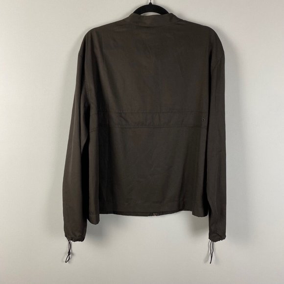 Chicos Design Jacket Womens 2 US Large Brown Full Zip Pockets - Picture 5 of 8